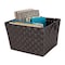 Simplify Storage Bin, Plastic, Chocolate, 13 in H, 15 in W, 13 in L 25091-CHOCO - alternate 2